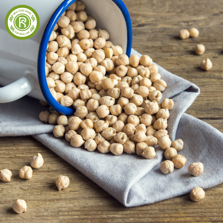 Đậu Gà Trắng Real Food (Chickpeas) - 500g/100g