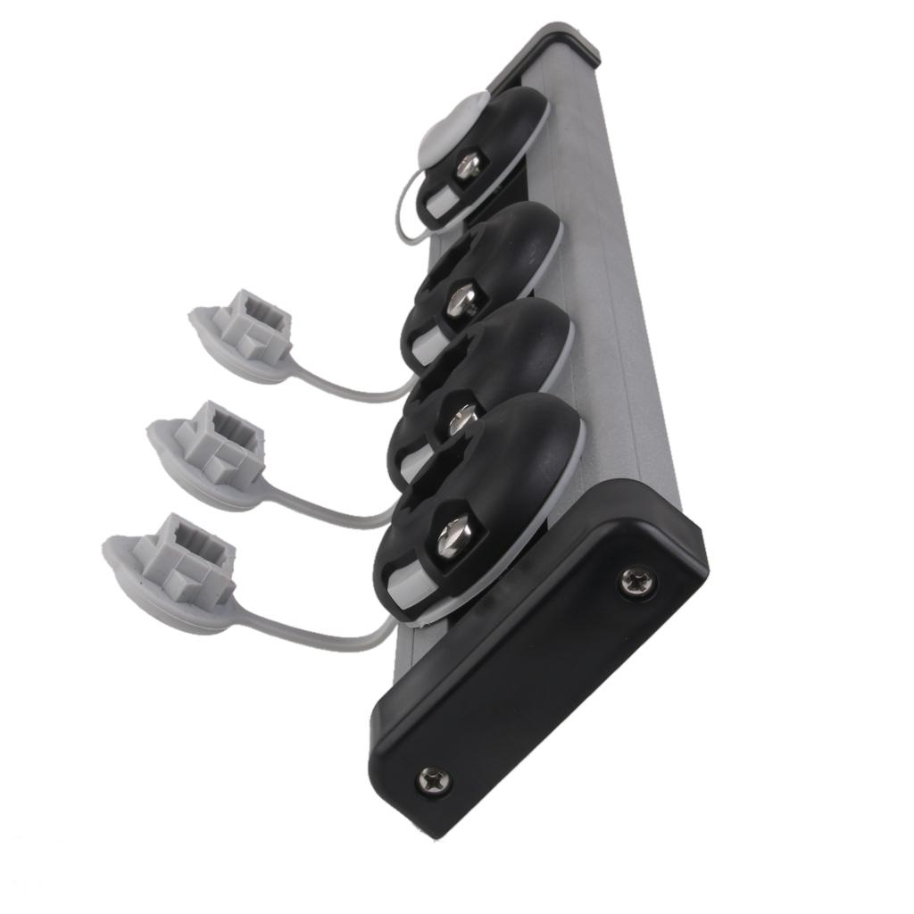 AlumInum Alloy Mounting Track Fishing Mount Base Tackle Kit Accessory for Canoeing Kayak