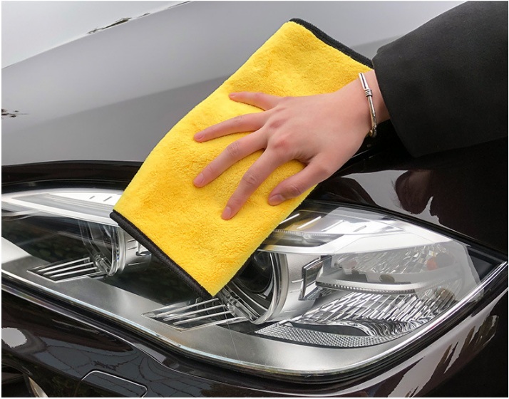 Bộ 3 khăn Microfiber lau xe chuyên dụng màu ngẫu nhiên OTOS-3LK