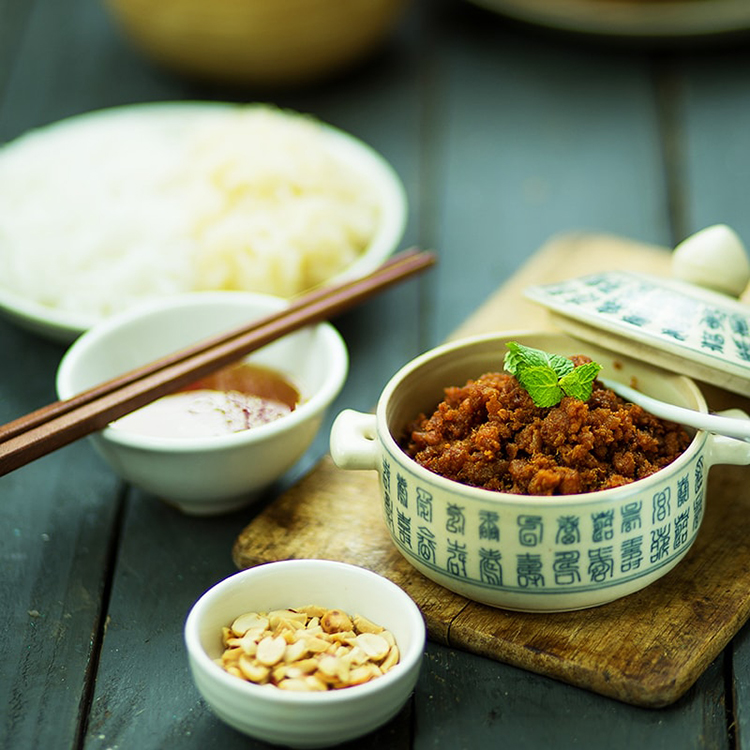 Thịt Chưng Mắm Tép 9 Mắm