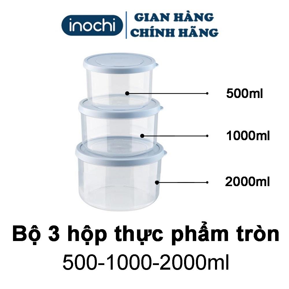 Hộp đựng thực phẩm trữ đông đựng cơm nhựa inochi trong tủ lạnh nhiều size có nắp kín khí