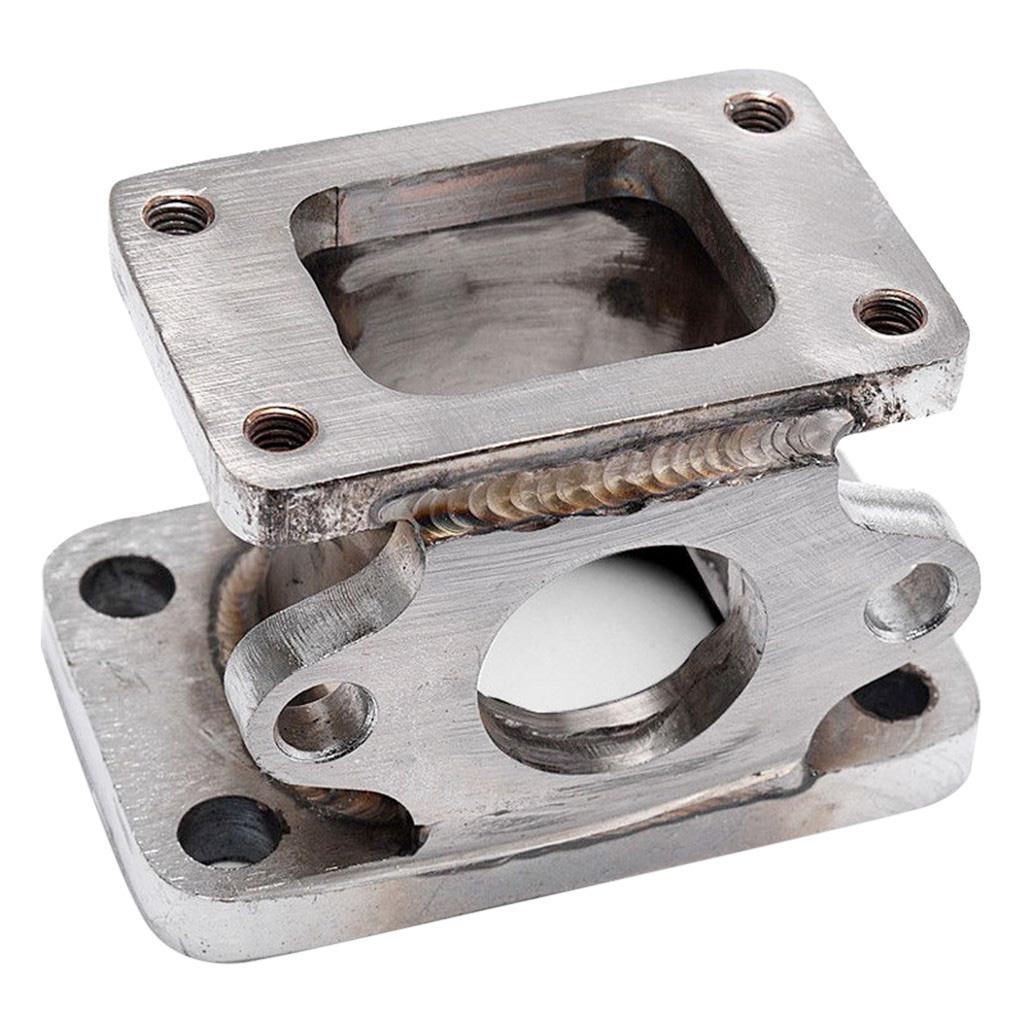 T25 T2 to T3 Car Exhaust Adapter Flange 38mm Turbo Wastegate Conversion Silver