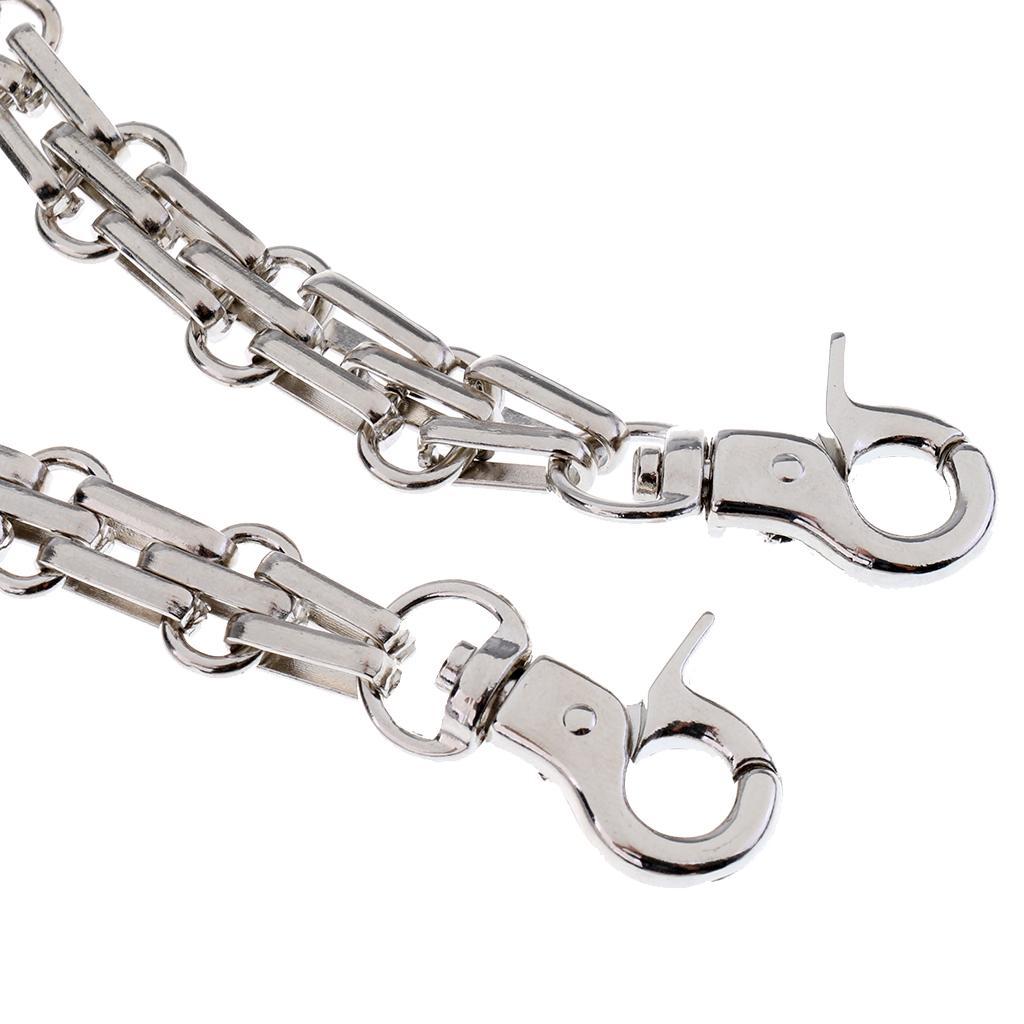 25cm Metal Purse Chain Strap Handle Shoulder Bag Replacement 2pc/set