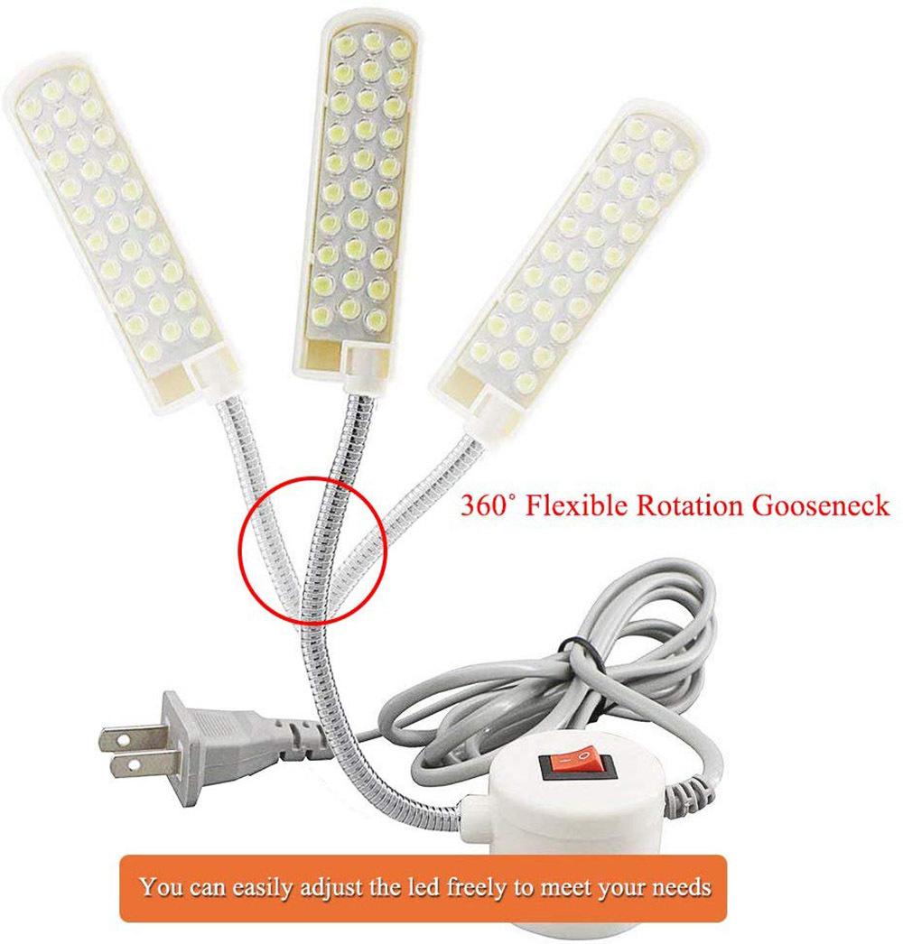 10/20/30 Đèn LED Máy Đèn Đế Từ Làm Đèn Cổ Ngỗng LED Công Nghiệp Đèn Cho Máy Tiện Khoan Ép Bàn Làm Việc