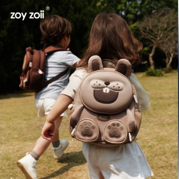 Balo đi học cho bé Zoy Zoii Forest animal backpack cho bé trai , bé gái mầm non Mã B38 - Hàng Chính Hãng