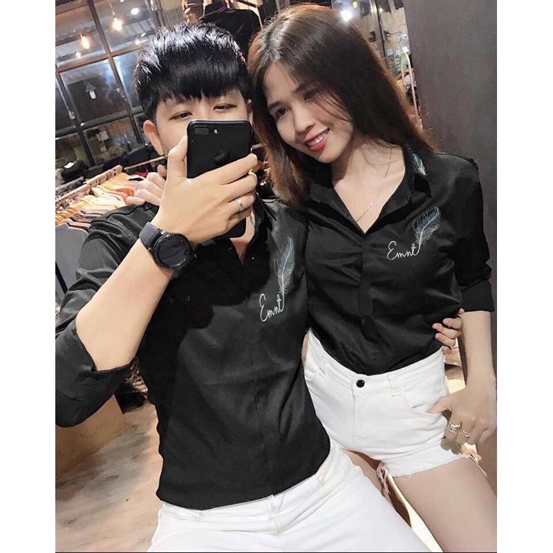 Áo sơ mi nam nữ dáng ôm lên hình cực đẹp