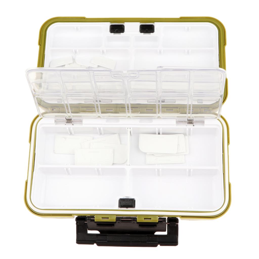 Plastic Fishing Hooks Lures Bait Tackle Storage Organizer Box Case