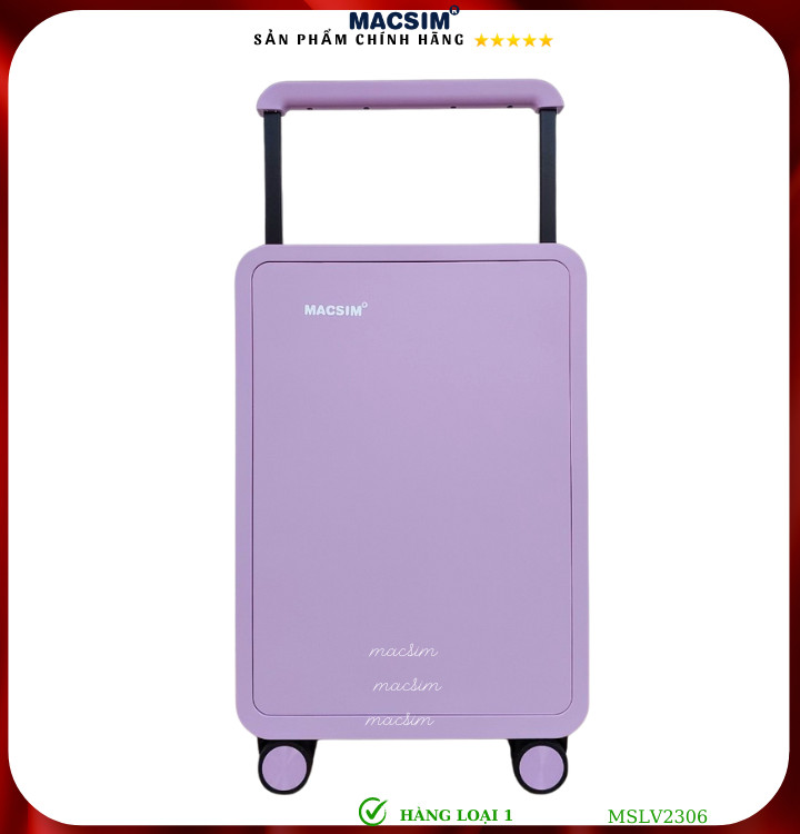 Vali cao cấp Macsim SMLV2306 cỡ 20 inch màu tím - Hàng loại 1