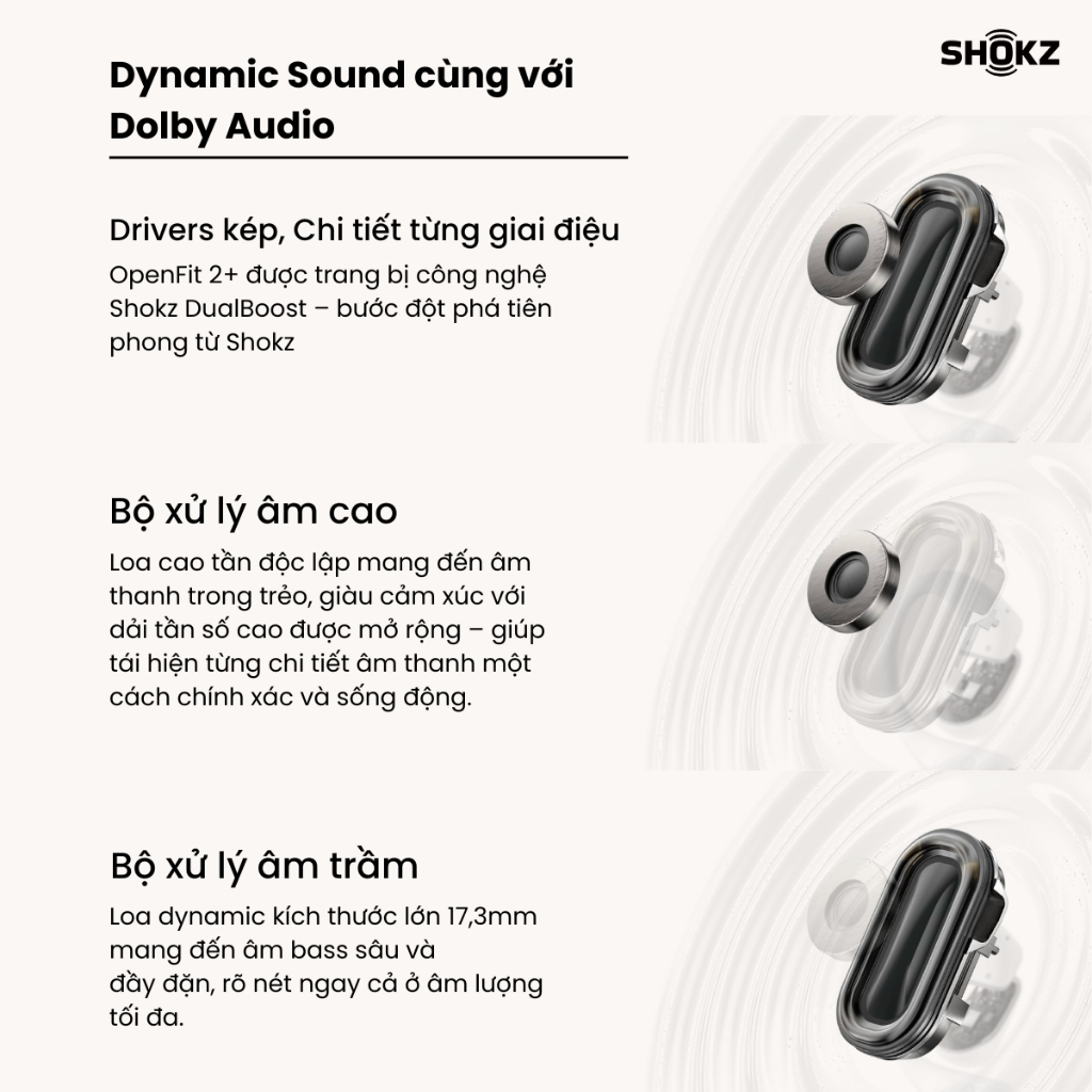 [MỚI] - Tai Nghe Không Nhét Tai True Wireless OpenFit 2+ T921 - Bảo Hành 24 Tháng - Hàng Chính Hãng