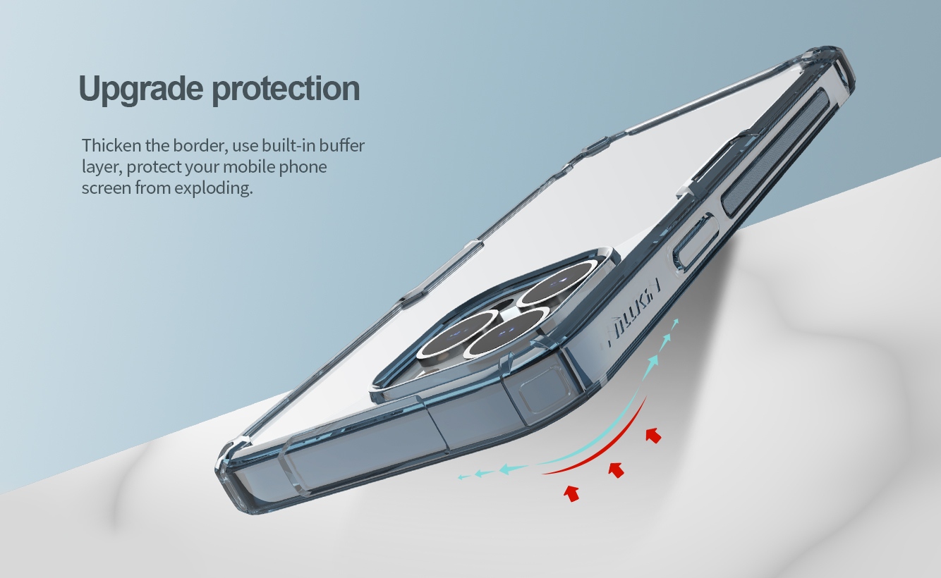 Ốp Điện Thoại NILLKIN TPU Trong Suốt Dành Cho iPhone 14 Pro Max/ 13 Pro Max Siêu Mỏng - Hàng Nhập Khẩu