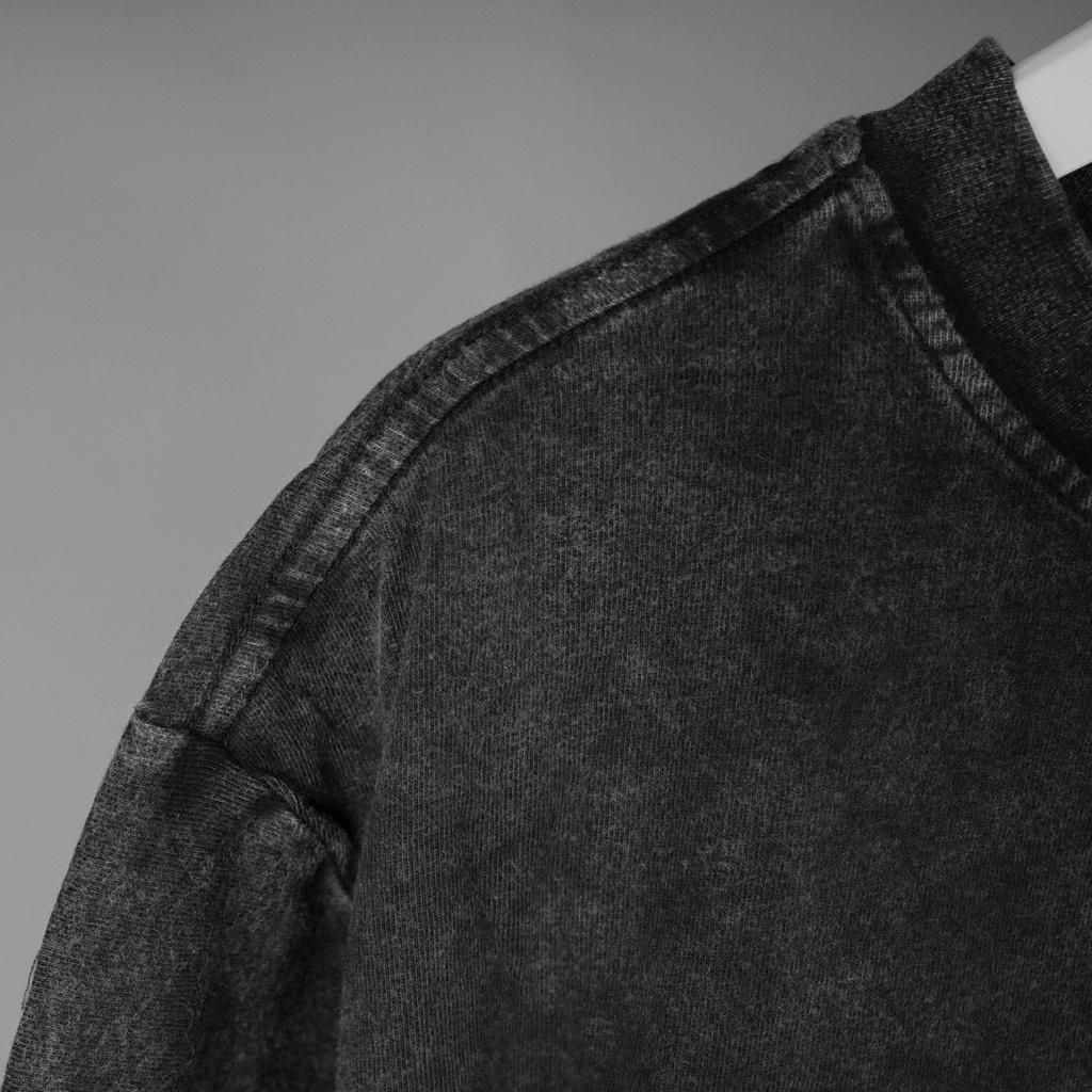 Hình ảnh Áo thun loang đen fourbasic nam nữ tay lỡ chất liệu cotton 100% form rộng unisex
