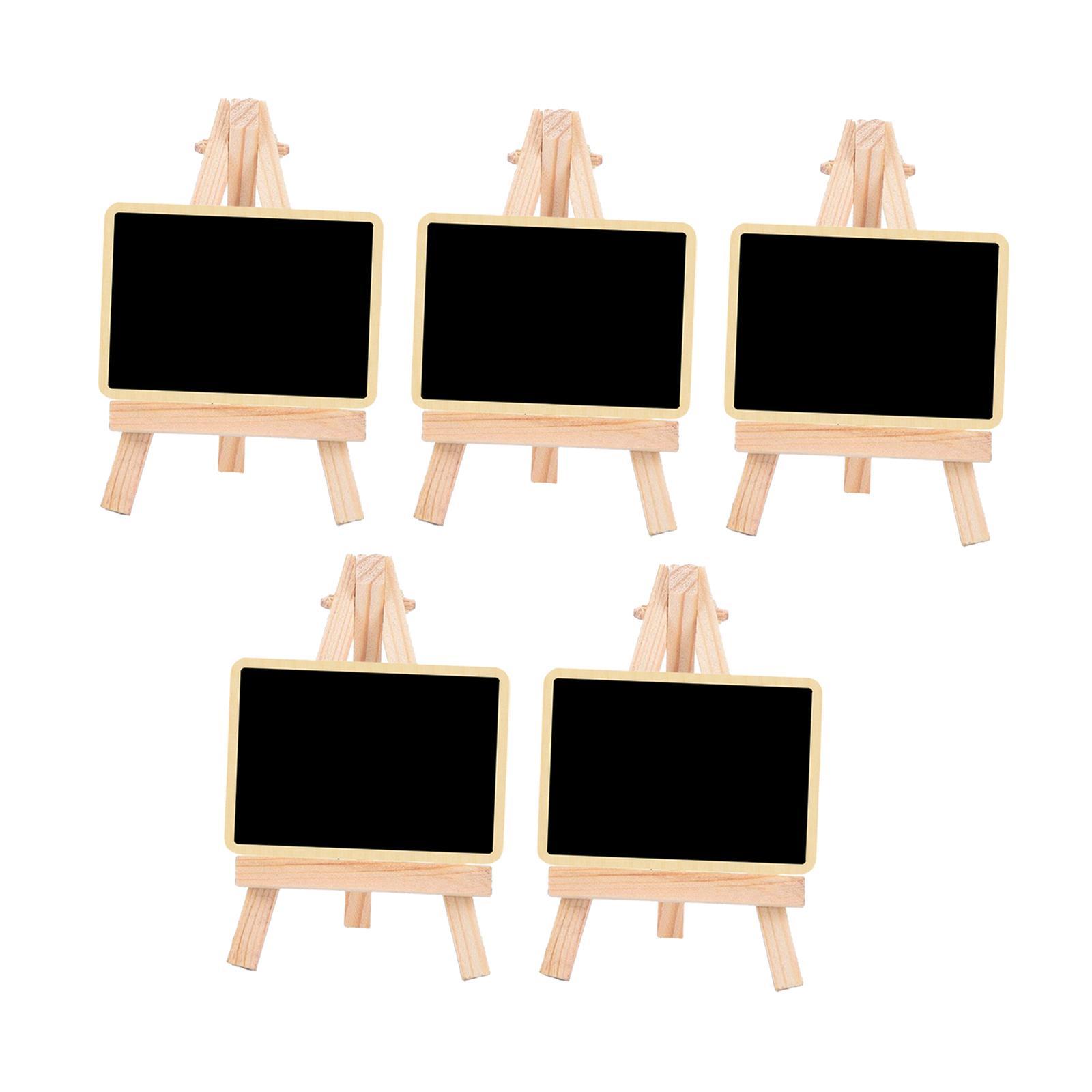10 Pieces Blackboard Wedding Signs Wooden with Stands