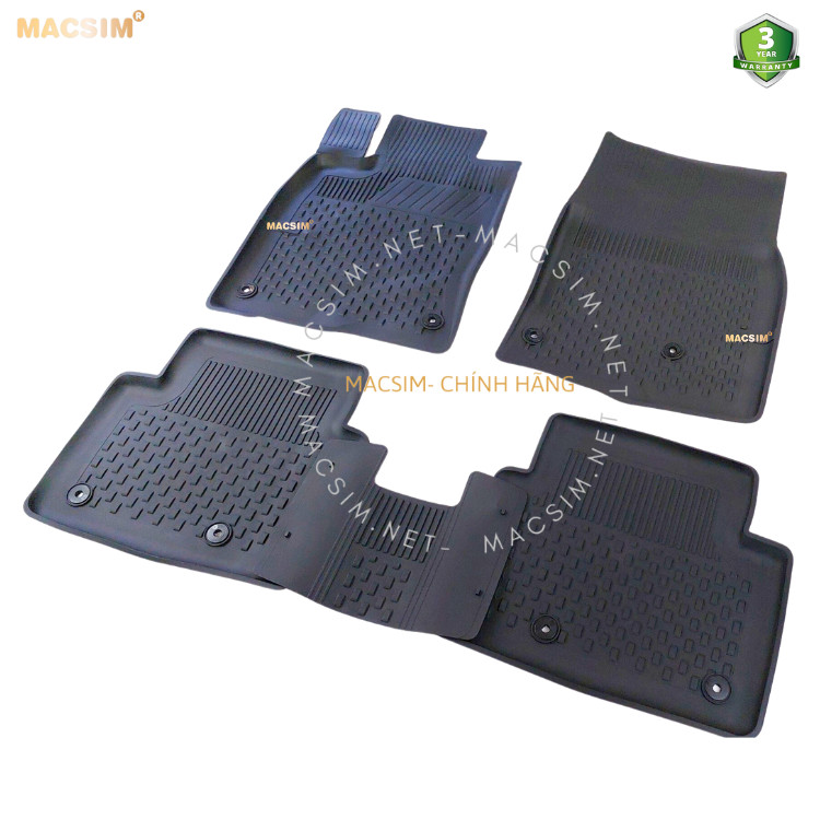 Thảm lót sàn ô tô nhựa TPE Silicon Honda Civic 2022+  Nhãn hiệu Macsim