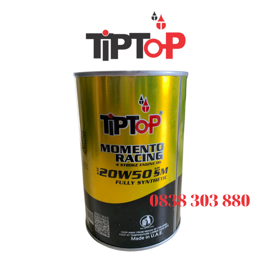 Dầu nhớt xe Số TIPTOP 20W50 API:SM [MUA 2 TẶNG 1 ÁO+2 MÓC KHÓA] [MUA 3 TẶNG 3 ÁO 5 MÓC KHÓA 1 TUÝP HỘP SỐ]