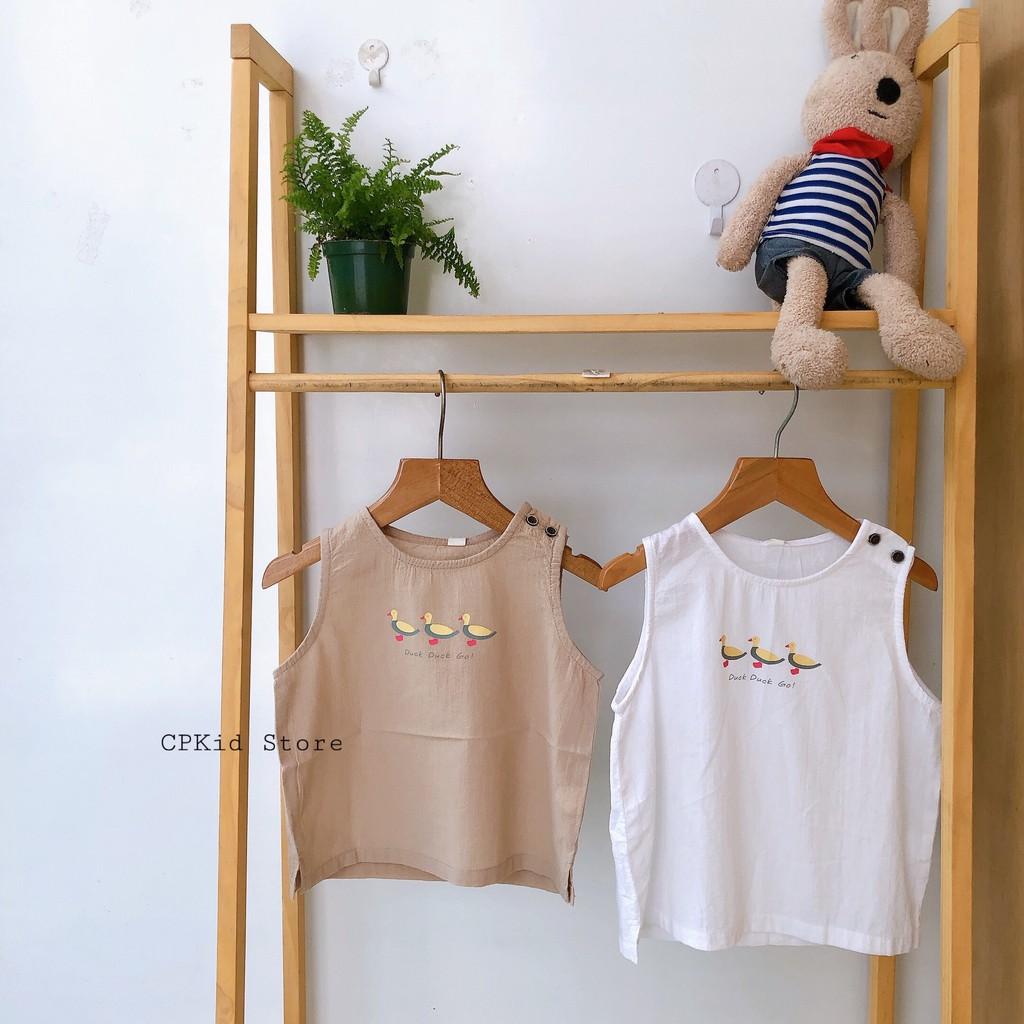 BL07 ÁO TANKTOP TRẺ EM - CPKID LINEN - CHẤT ĐŨI THOÁNG MÁT CHO BÉ