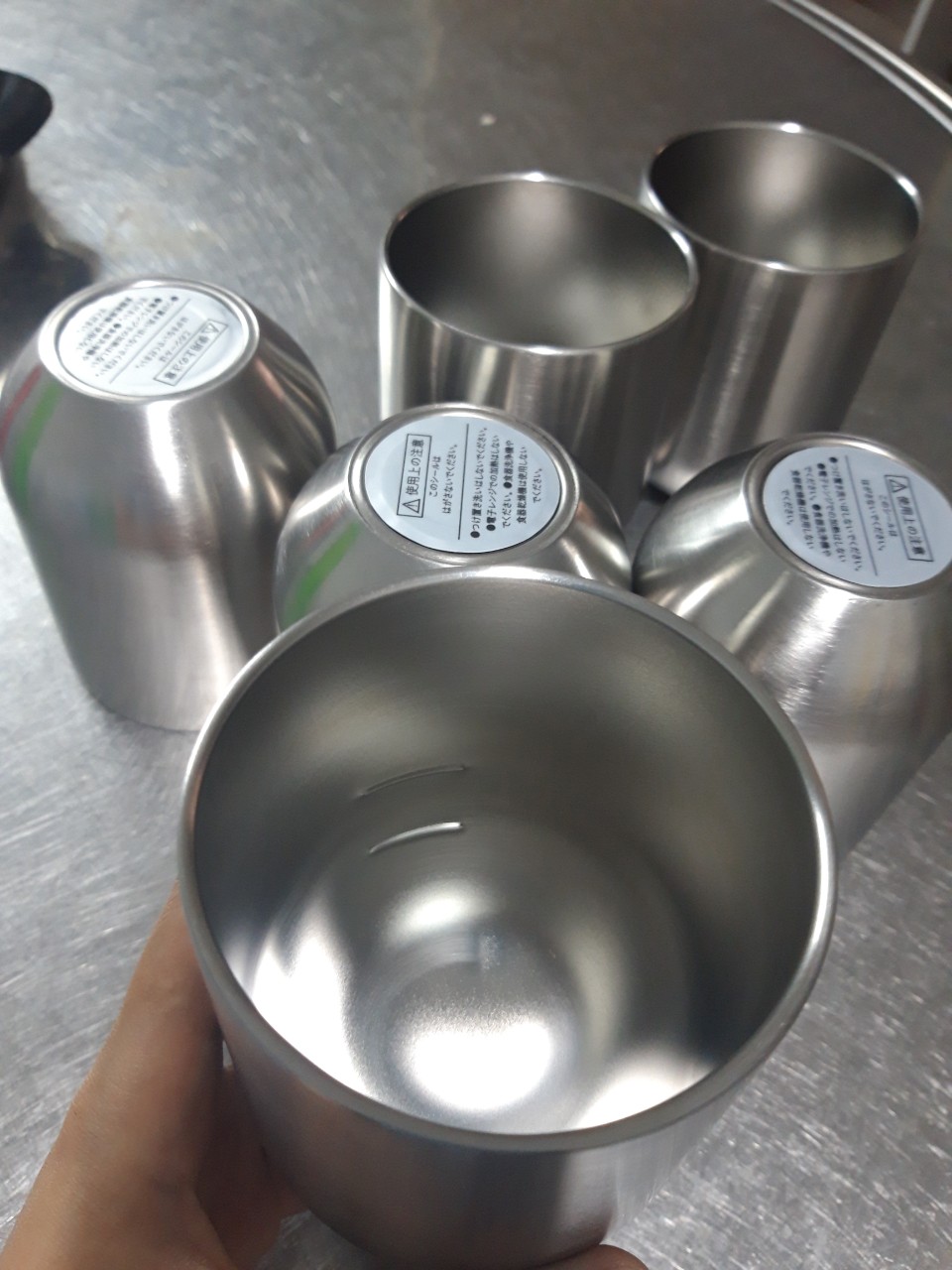 Cốc inox giữ nhiệt - ly nội địa nhật bản - hàng tồn kho siêu thị nhật thanh lý Ly inox giữ nhiệt