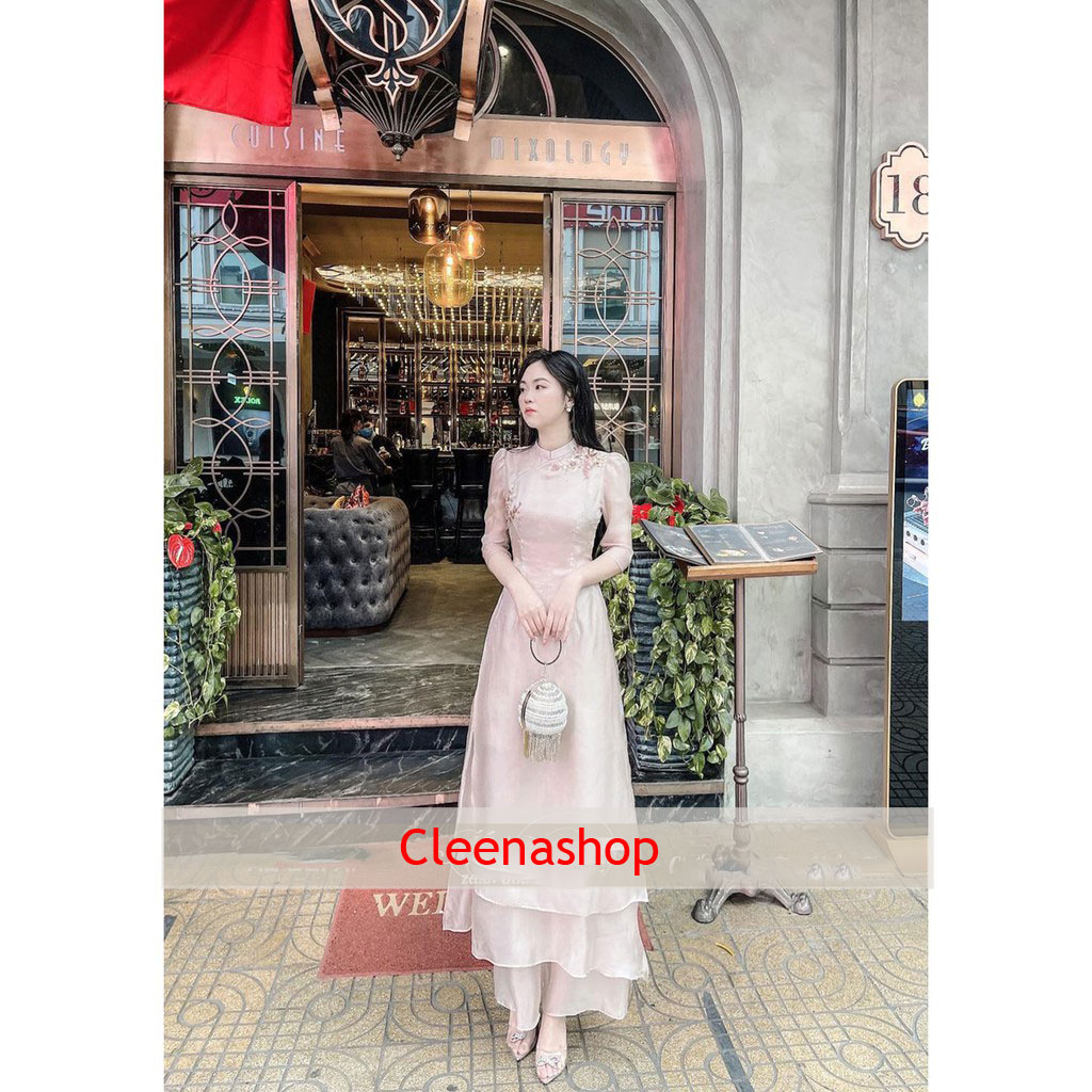 Áo Dài Cách Tân Nữ  Cao Cấp 4 Tà