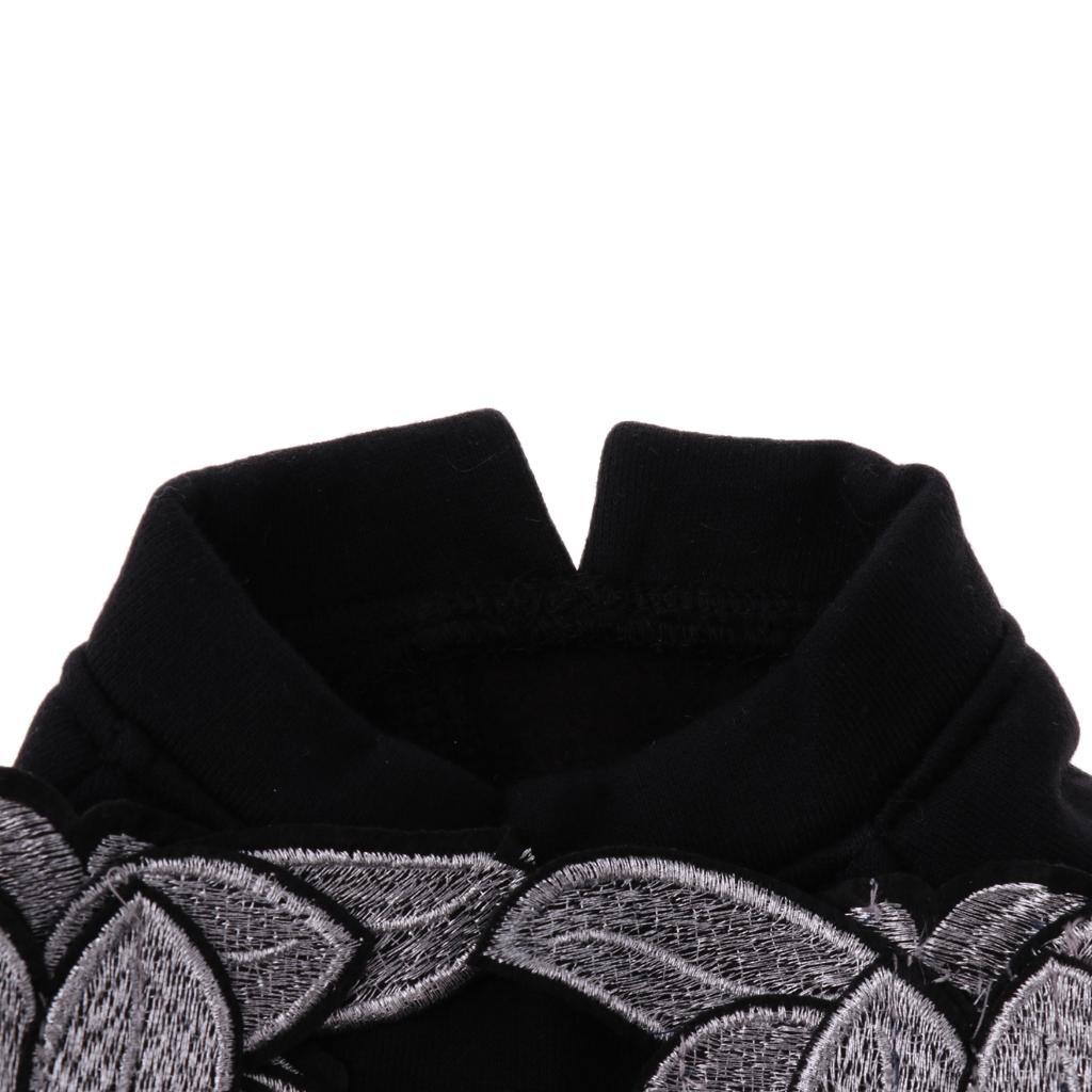 Angel Wings Pet Dog Cat Cotton Clothes Coat Autumn Winter Apparel Black S