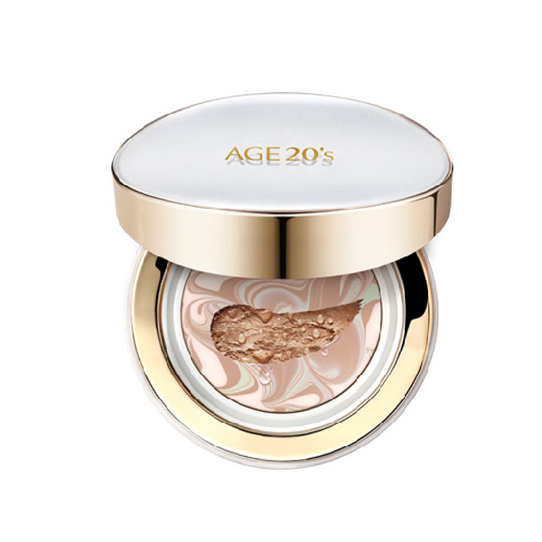 Phấn Lạnh Dưỡng Da Lâu Trôi Age20'S Signature Essence Cover Pact Long Stay 21 Light Beige ( 14g X 2 Lõi )