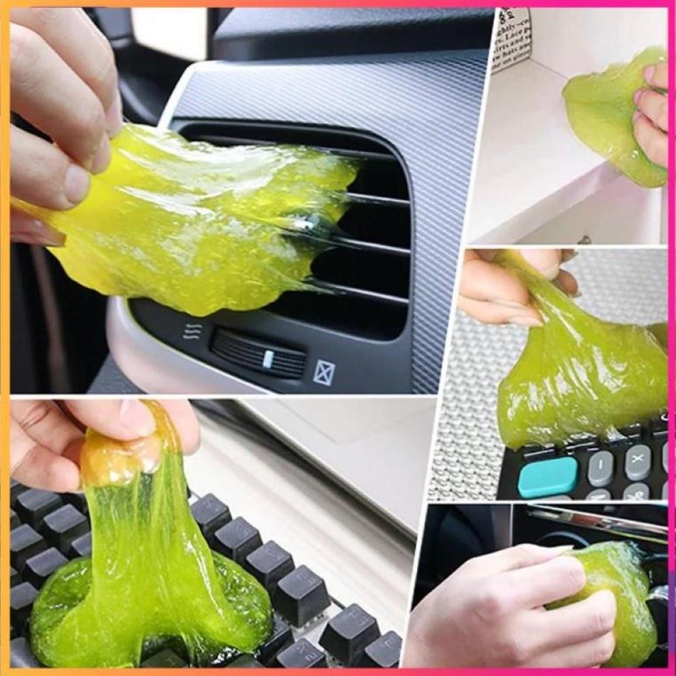 Gel vệ sinh gôm bụi silicon mềm dẻo - Hút bụi làm sạch ô tô, xe hơi, bàn phím máy tính, laptop, điện thoại, nhà cửa