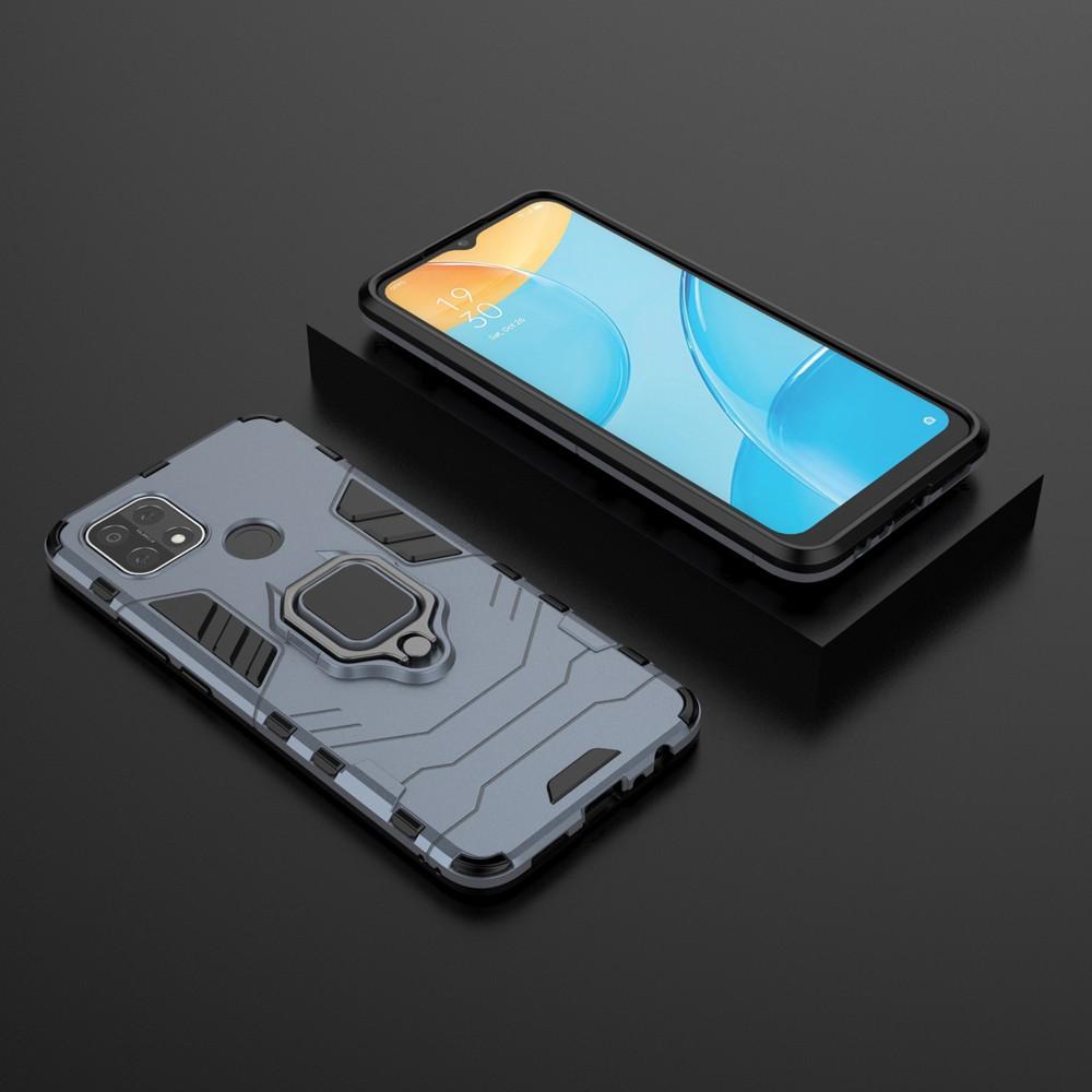 Ốp lưng cho Oppo A15 A15s iron - man chống sốc kèm nhẫn xoay chống xem video bảo vệ camera