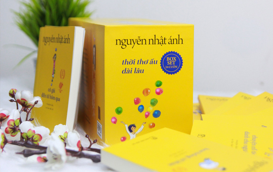 Boxset Thời Thơ Ấu Dài Lâu 24 Cuốn - Nguyễn Nhật Ánh (Phiên Bản Vàng Ấm Áp)