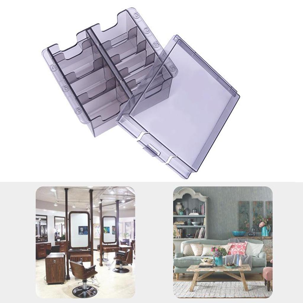 Transparent Hair Clipper Storage Box,Organizer Base Case, Electric Fader Caliper Comb Storage Hairdresser Tool