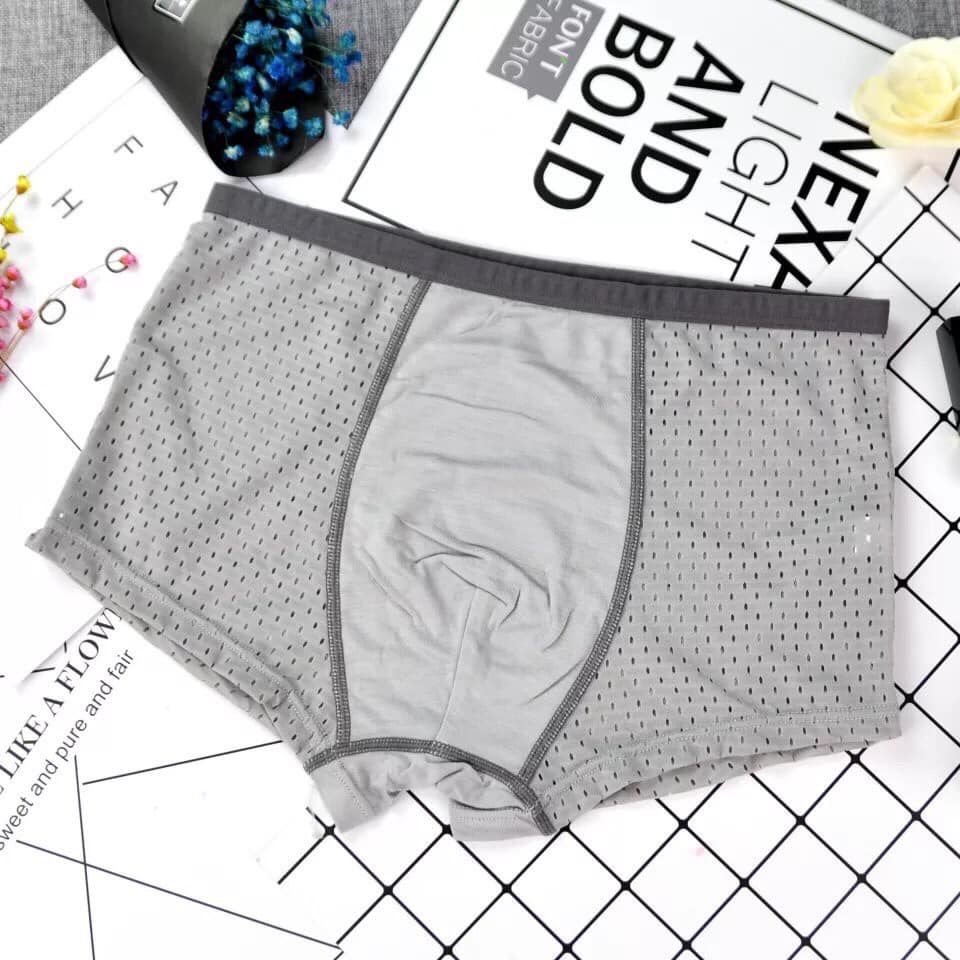 Combo 4 chiếc quần sịp đùi nam cạp nhỏ thông hơi thoáng mát nam tính, sang trọng SEM-08 hộp 4 chiếc 4 màu làm quà tặng sang chảnh