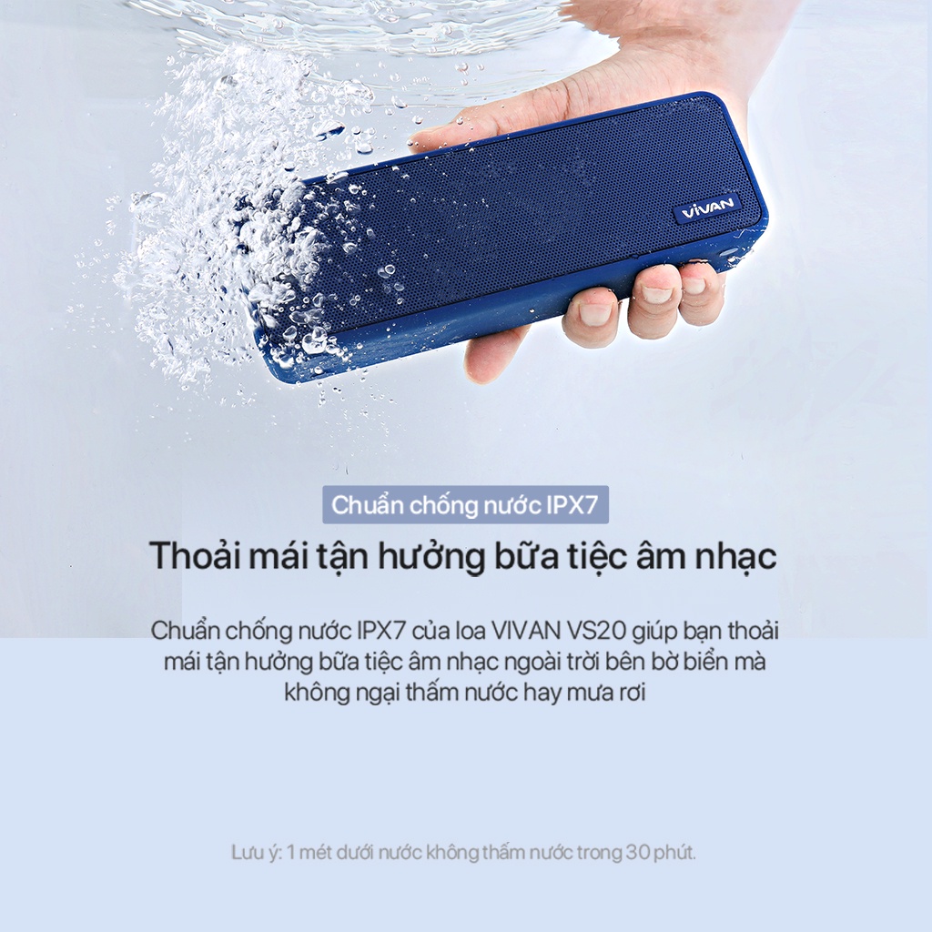 Loa Bluetooth 5.0 - ] - VIVAN VS20 - Hàng Chính Hãng