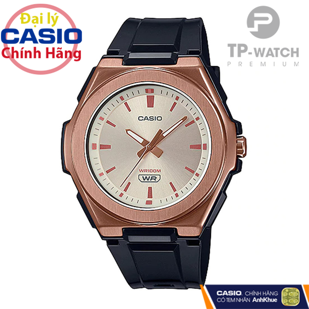 Đồng Hồ Nữ Dây Nhựa Casio Standard LWA-300HRG-5EVDF Chính Hãng - LWA-300HRG-5E Gờ Kim Loại