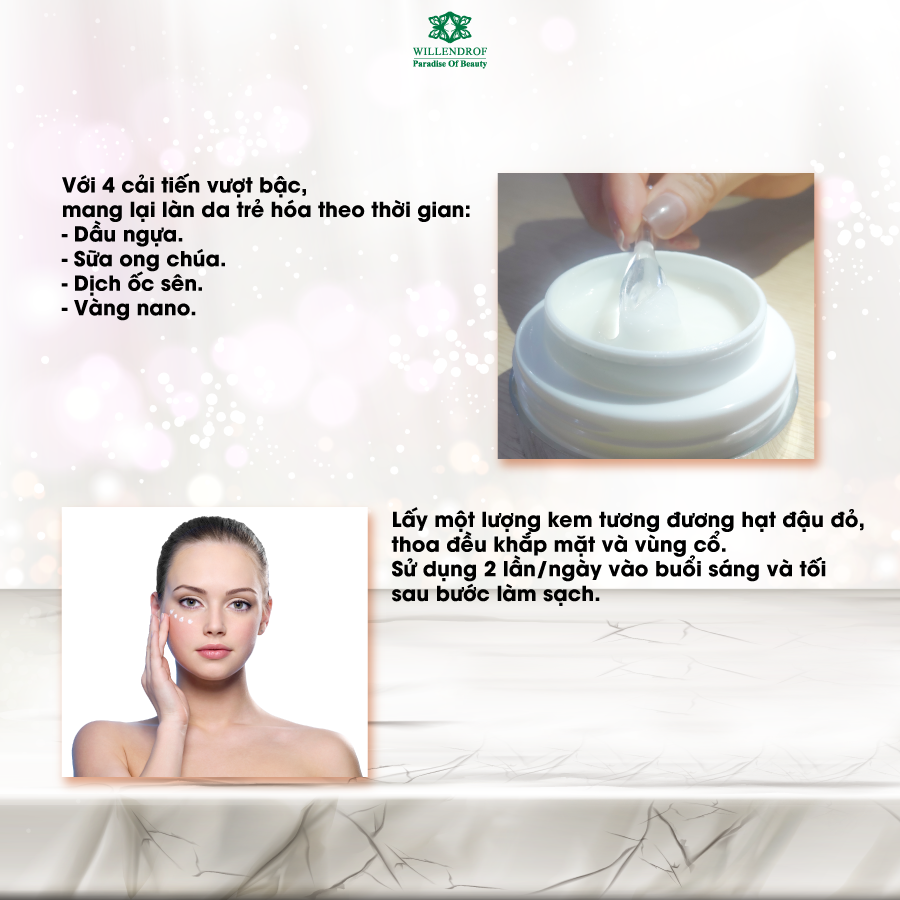 KEM TRẮNG SÁNG DƯỠNG ẨM DA SNOW LIGHTENING CREAM 20GRAM