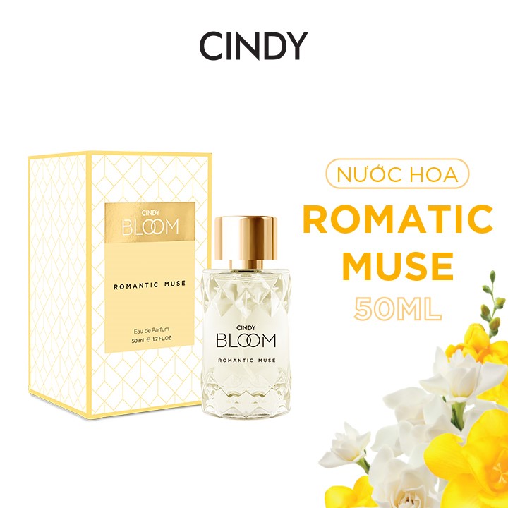 Bộ đôi sữa tắm nước hoa &amp; nước hoa nữ Cindy Bloom Romantic Muse mùi hương quyến rũ lãng mạn 270g + 50ml