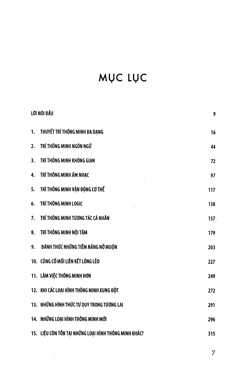 7 Loại Hình Thông Minh (Quà Tặng Card đánh dấu sách đặc biệt)