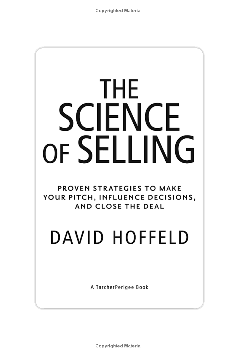 The Science Of Selling