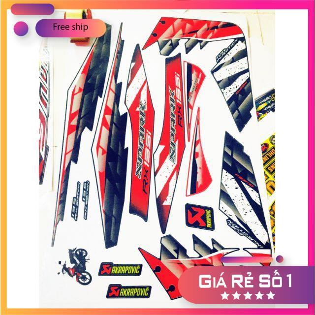 Tem rời dành cho xe spark đỏ đen