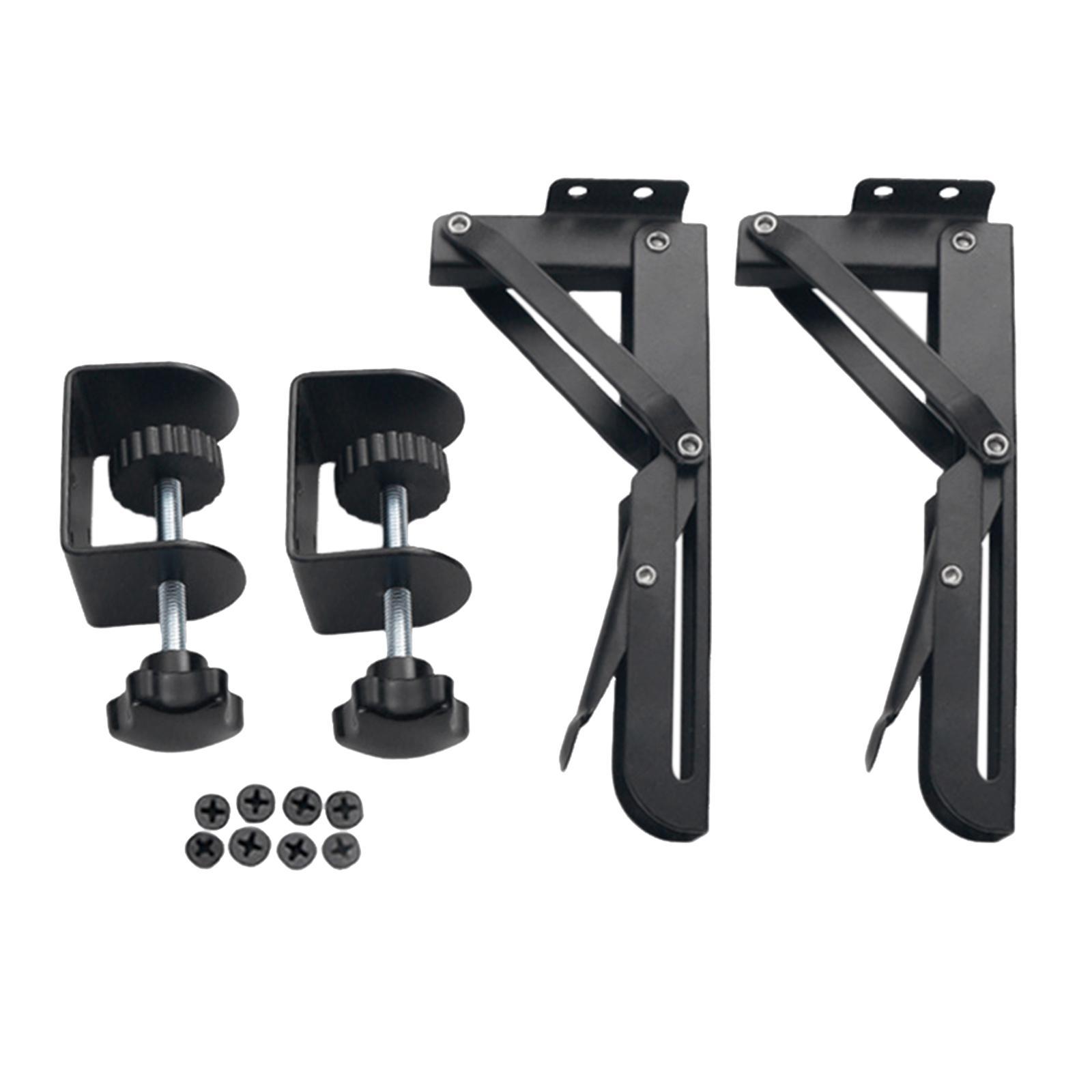 Keyboard Tray with  Adjustable Height Black Keyboard Tray Clamp Mount