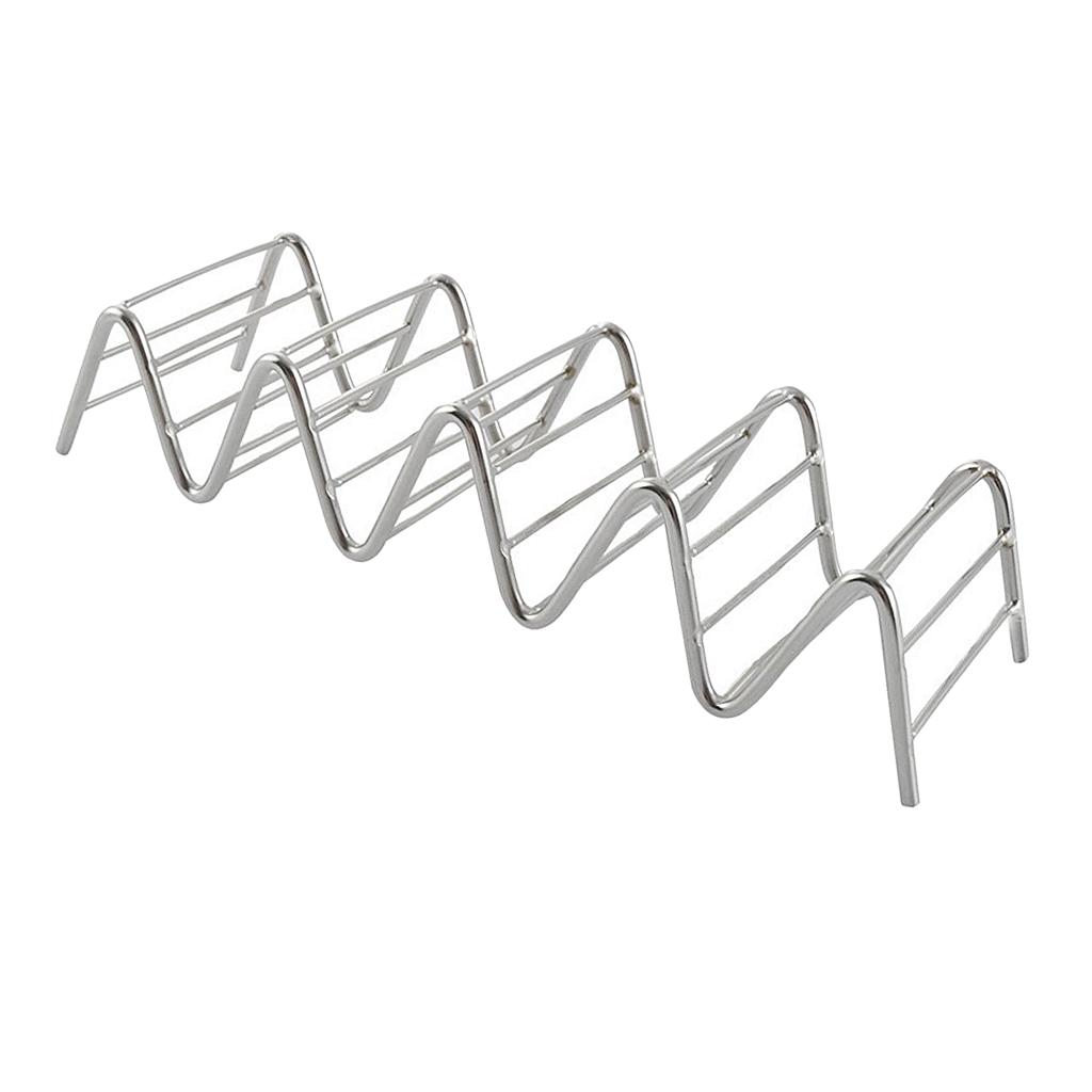 2pcs Taco Holder Stand Taco Truck Tray Mexican Food Rack Shells 4~5 Slots
