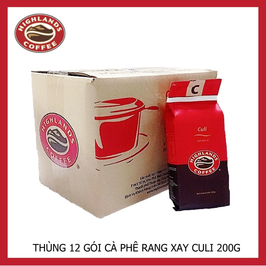 Combo 3 gói Cà phê Rang xay Culi Highlands coffee 200g