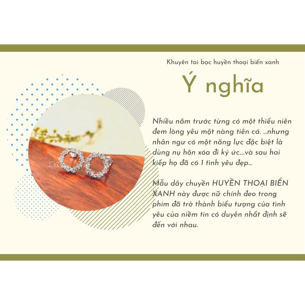 Bông tai bạc Huyền Thoại Biển Xanh