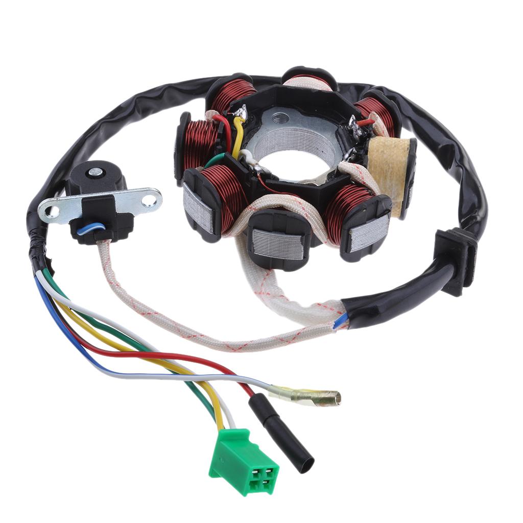 Motorcycle Magneto Stator Ignition Generator 8 Pole Coil for GY6 125cc 150cc