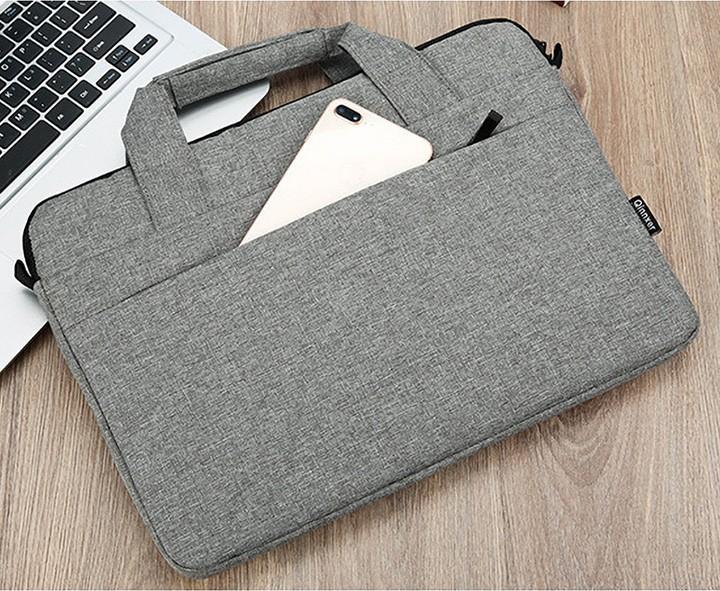 01 túi chống sốc cao cấp cho MacBook, laptop OZ05 - tặng dao rọc giấy loại to