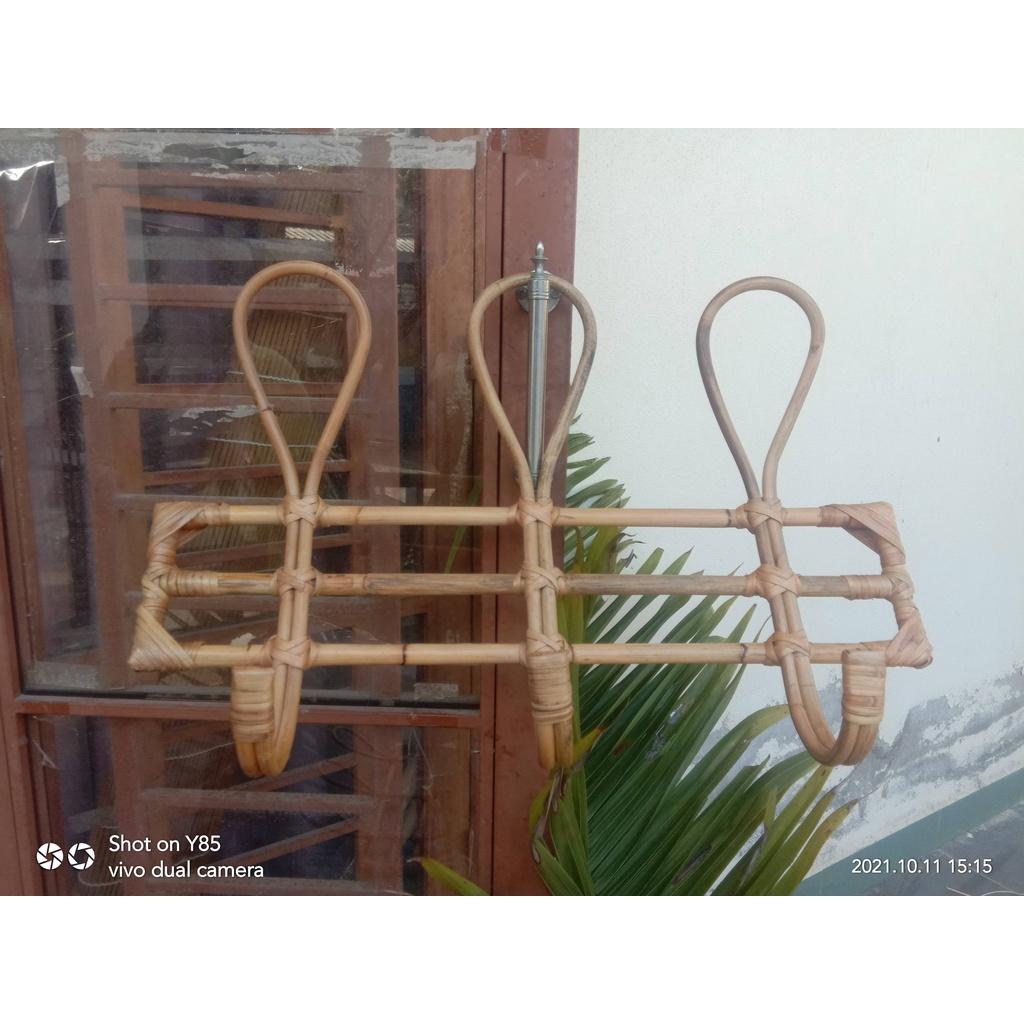 Móc treo mũ áo bằng mây-MÓC TREO DECOR PHÒNG khách sạn, homestay