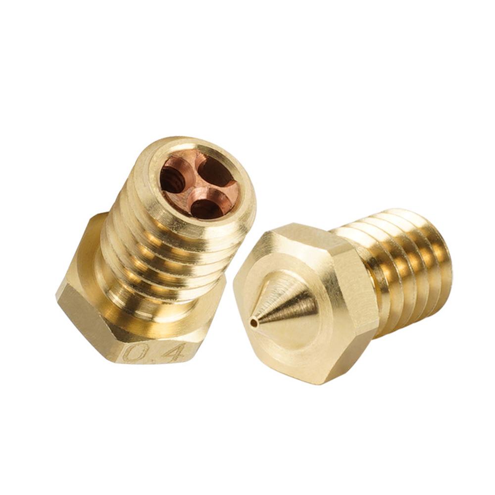 Vòi phun máy in 3D cho dây tóc 1,75mm 3D v6 clone-CHT đầu vòi phun bằng đồng đầu in 0,4mm lưu lượng cao