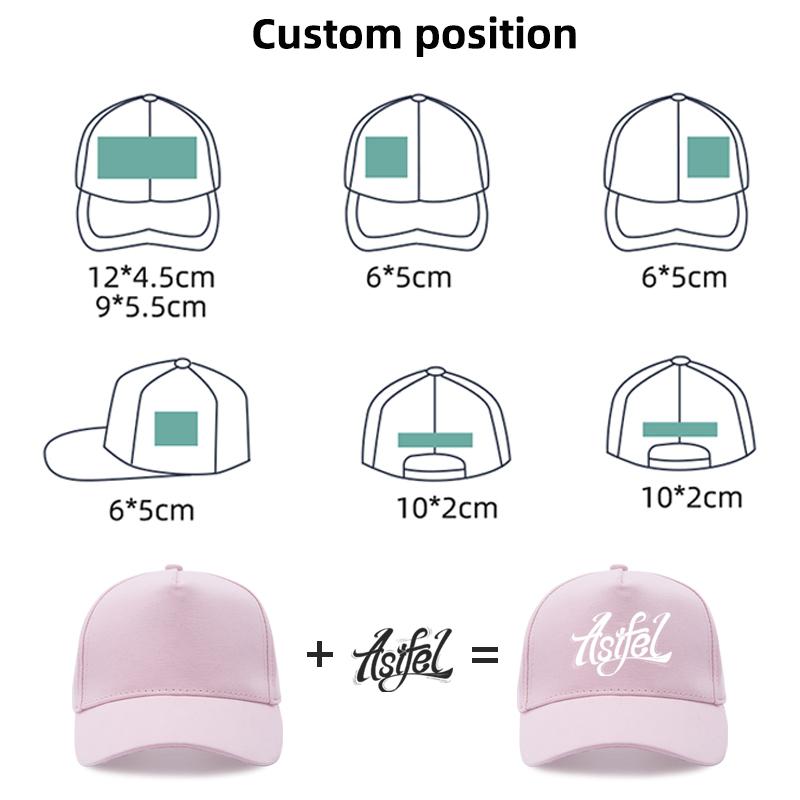 Tùy Chỉnh Có Thể Điều Chỉnh Cá Nhân Cotton Trẻ Em Mũ Bóng Chày Cho Bé Trai Bé Gái Kid Học Sinh Nón Thiết Kế In Thêu Logo Tên Color: cotton red Size: 54cm adjustable Age Range: 3-8 years