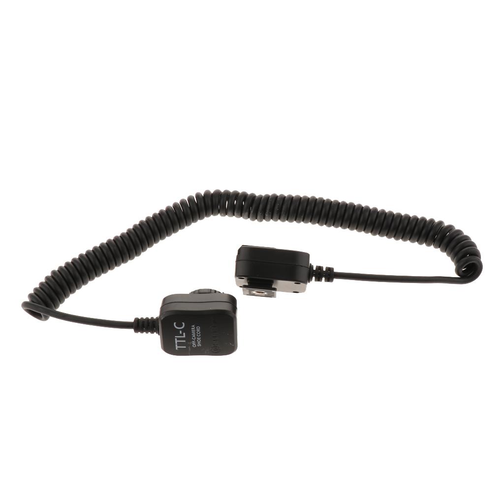 Phép Lạ Chiếu 10ft TTL OFF-Đèn Flash Máy Ảnh Giày Nóng Đồng Bộ Dây Cuộn Cáp Dùng Cho Máy Ảnh Canon DSLR