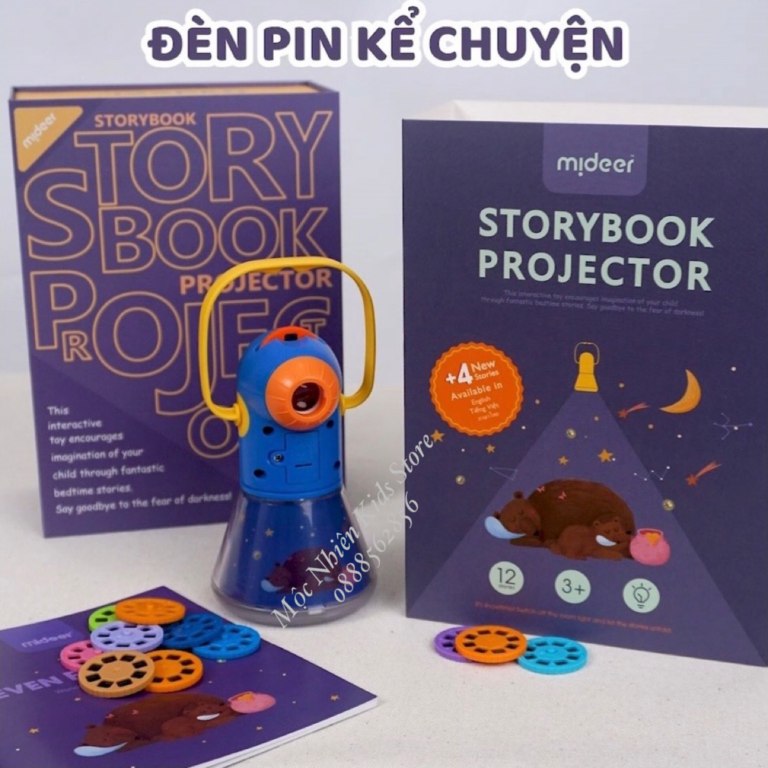 Đồ Chơi Đèn Pin Kể Chuyện Mideer Phiên Bản 12 Truyện - Mideer StoryBook Torch