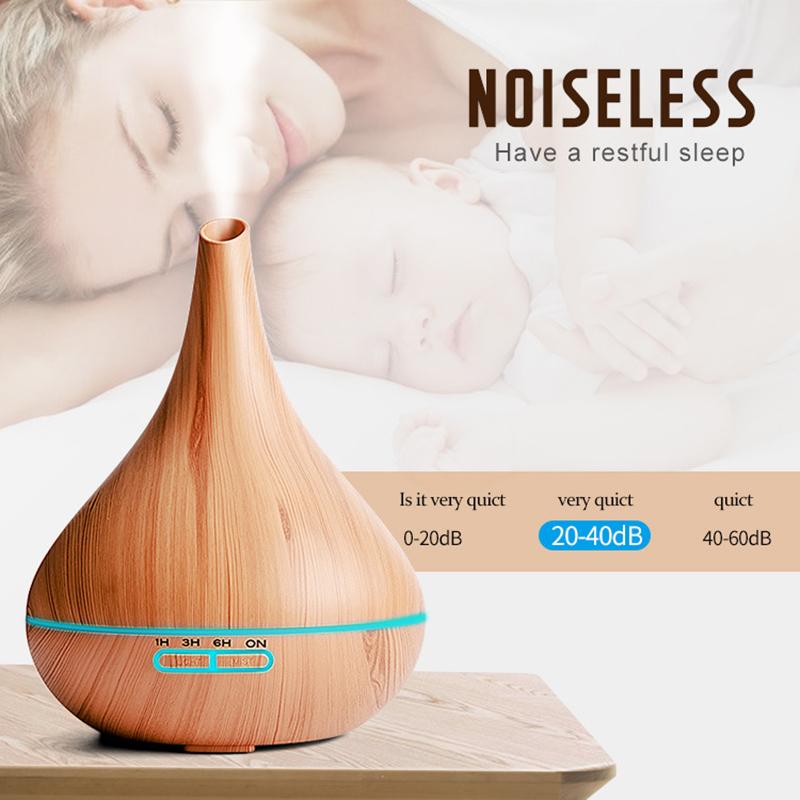 400ML USB Điện Máy Phun Sương Tạo Độ Ẩm Tinh Tinh Dầu Khuếch Tán Tinh Dầu Siêu Âm Nồi Cơm Điện Từ Hạt Gỗ Máy Tạo Độ Ẩm Không Khí USB Phun Sương Tạo Đèn LED