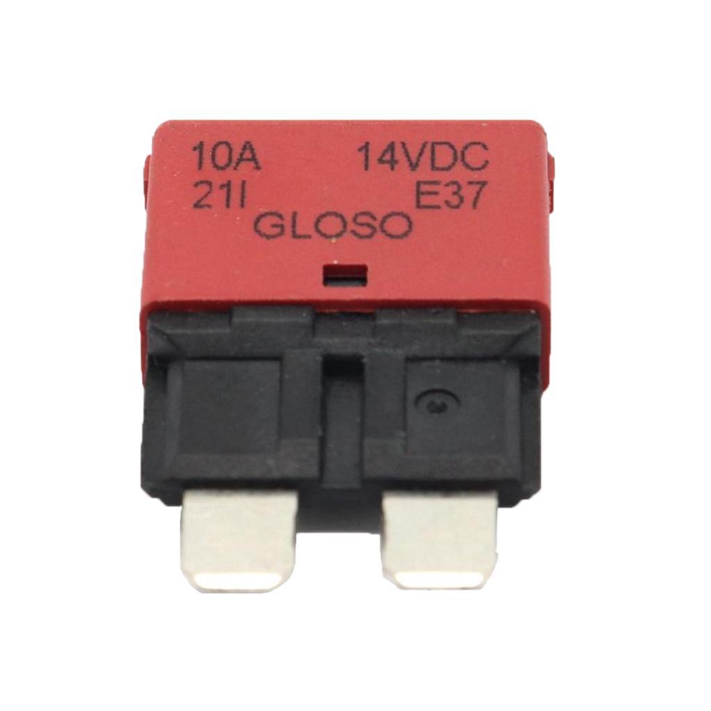 2X 10A Fuse Circuit Breaker Automatic Reset Trip Function Fuse Housing