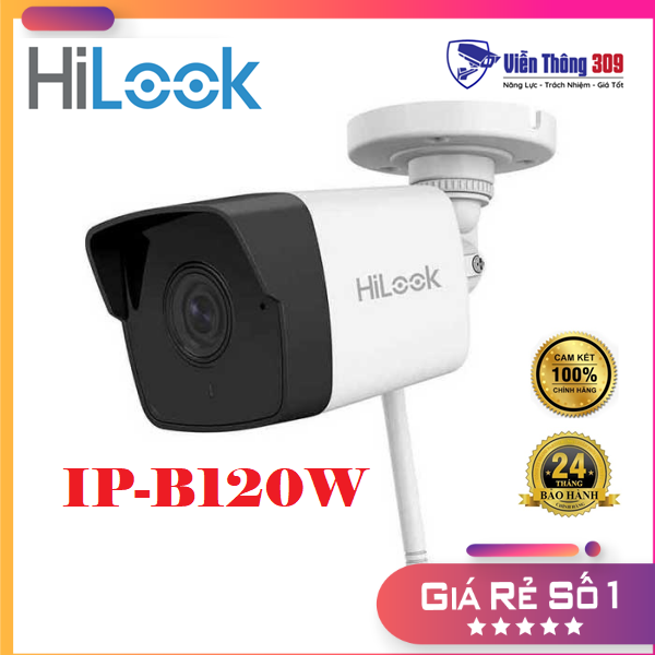 Camera IP hồng ngoại không dây 2.0 Megapixel HILOOK IPC-B120W- Hàng chính hãng
