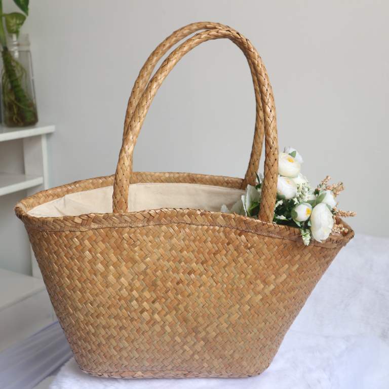 Túi xách đi biển chất liệu đệm thiên nhiên - Handmade 100%- Bảo vệ môi trường